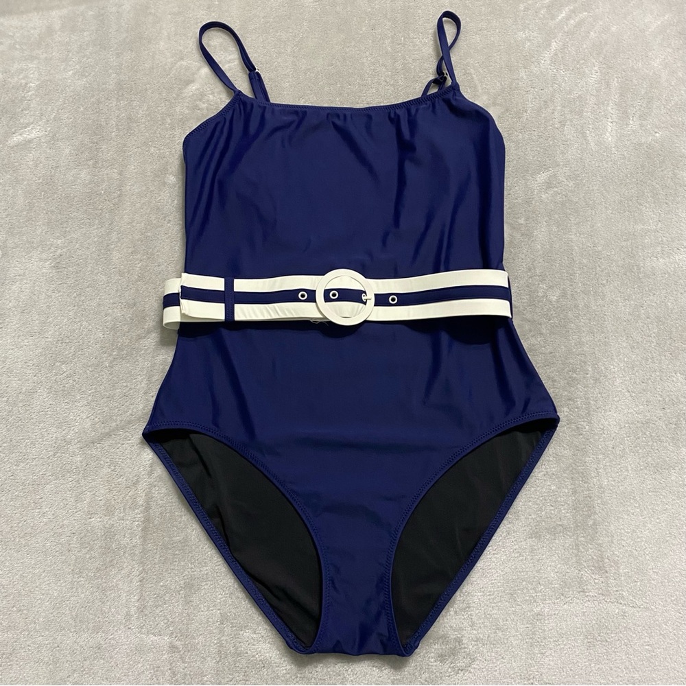 Solid & Striped Nina Belted One Piece Swimsuit